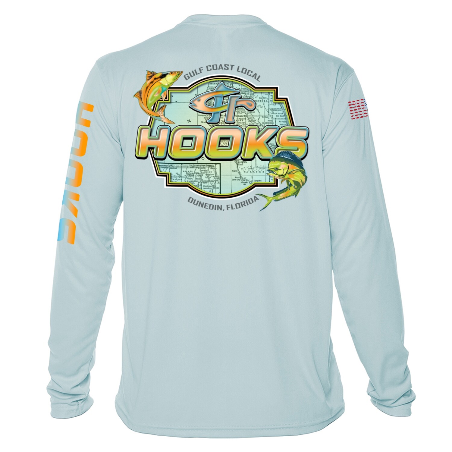 HOOKS MAP BACK HOOKS MAP BACK, SIZE: S, COLOR: ARCTIC BLUE