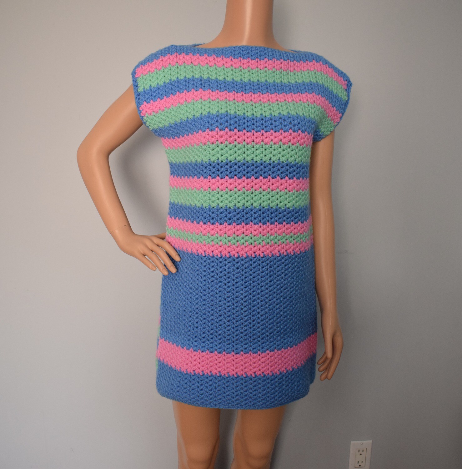 Spike Stitch Mini Dress (M)