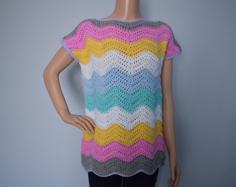 Pastel Ripple Tunic (M)