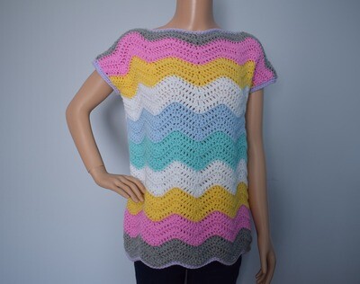 Pastel Ripple Tunic (M)