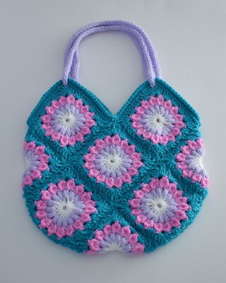 Unicorn Granny Square Market Bag