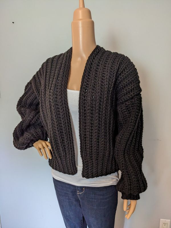 Marshmallow Cardigan - Black (L)