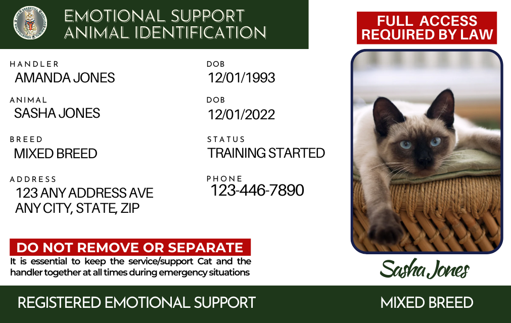 FelineFeel ESA Cat ID