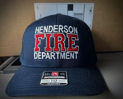 HFD Duty Hat Richardson 112 - Classic Premium Trucker Hat, Snapback