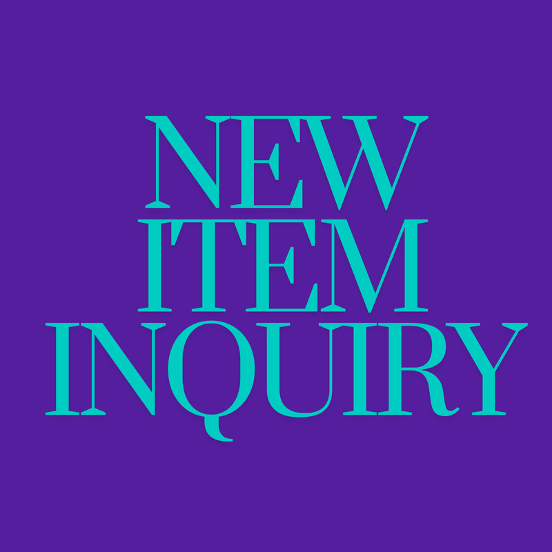 New Item Inquiry