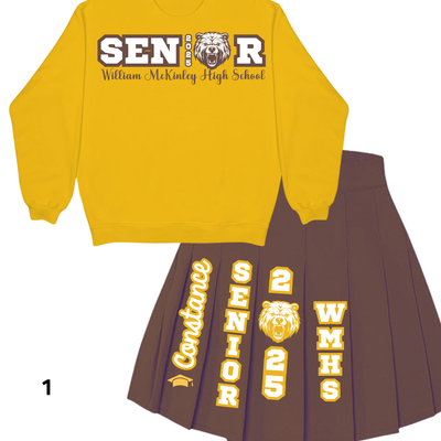 Personalized Graduation Tennis Skirt Set