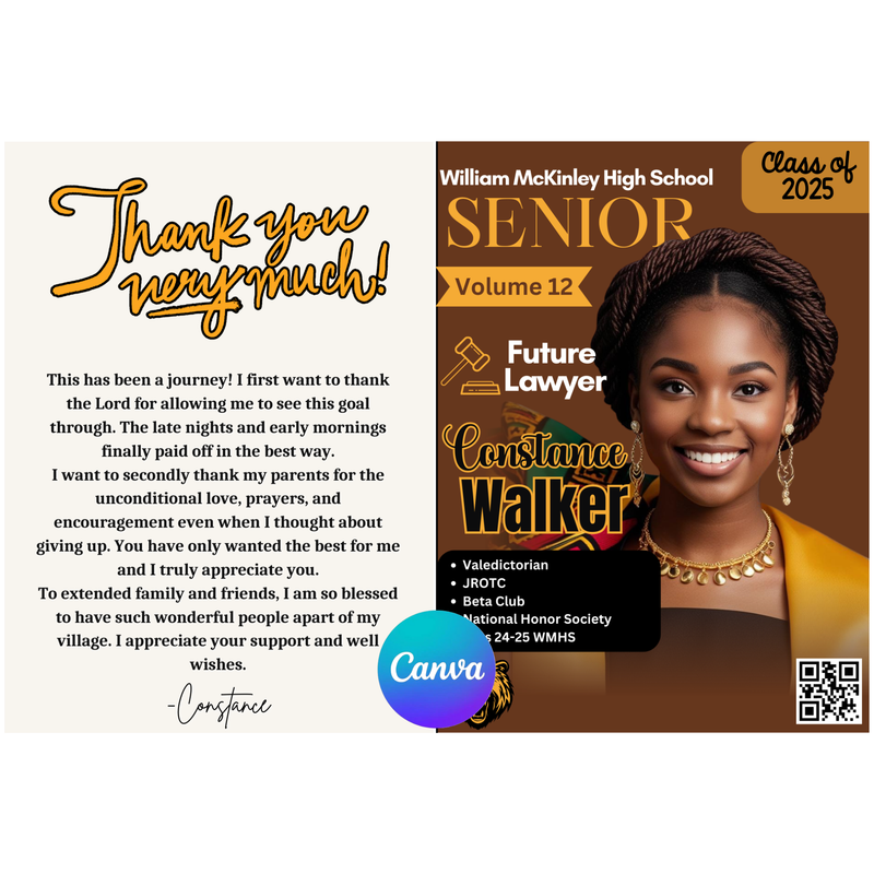 Grad Magazine Booklet Template *Digital*