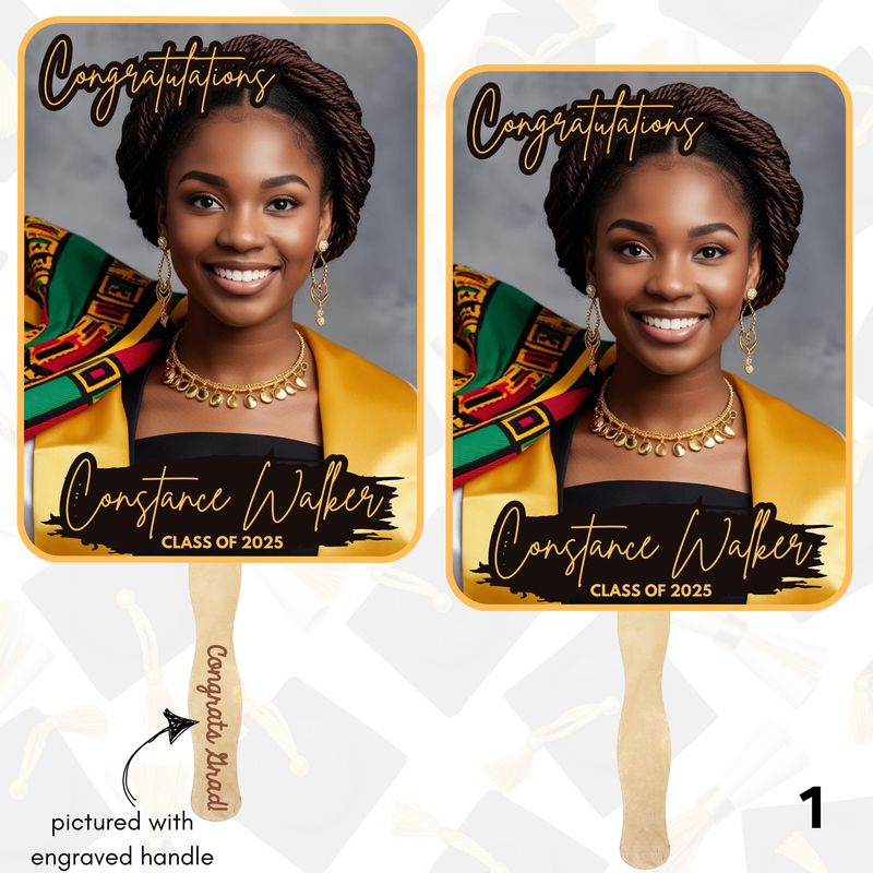Personalized Graduation Fans