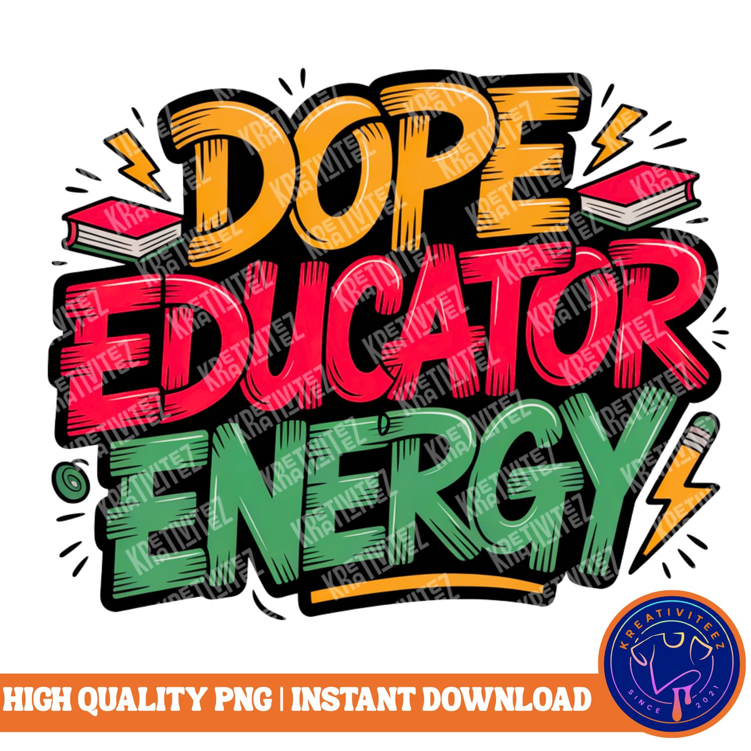 Teacher PNG | Digital Download - Graffiti Dope Educator