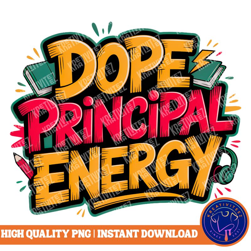 Teacher PNG | Digital Download - Graffiti Dope Principal