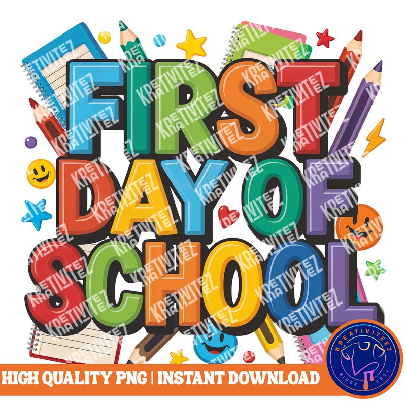 Teacher PNG | Digital Download - First Day of School