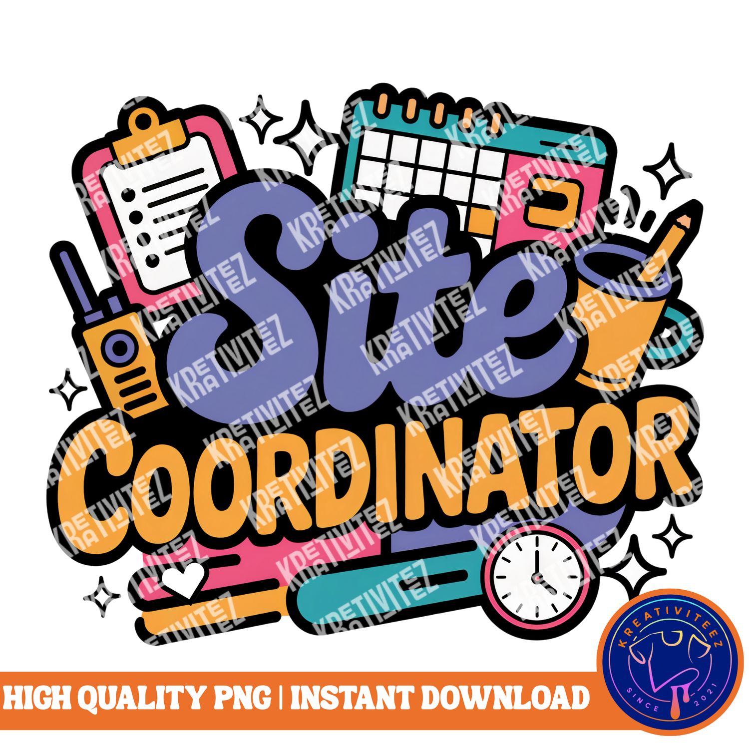 Teacher PNG | Digital Download - Site Coordinator