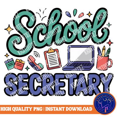 Teacher PNG | Digital Download - School Secretary