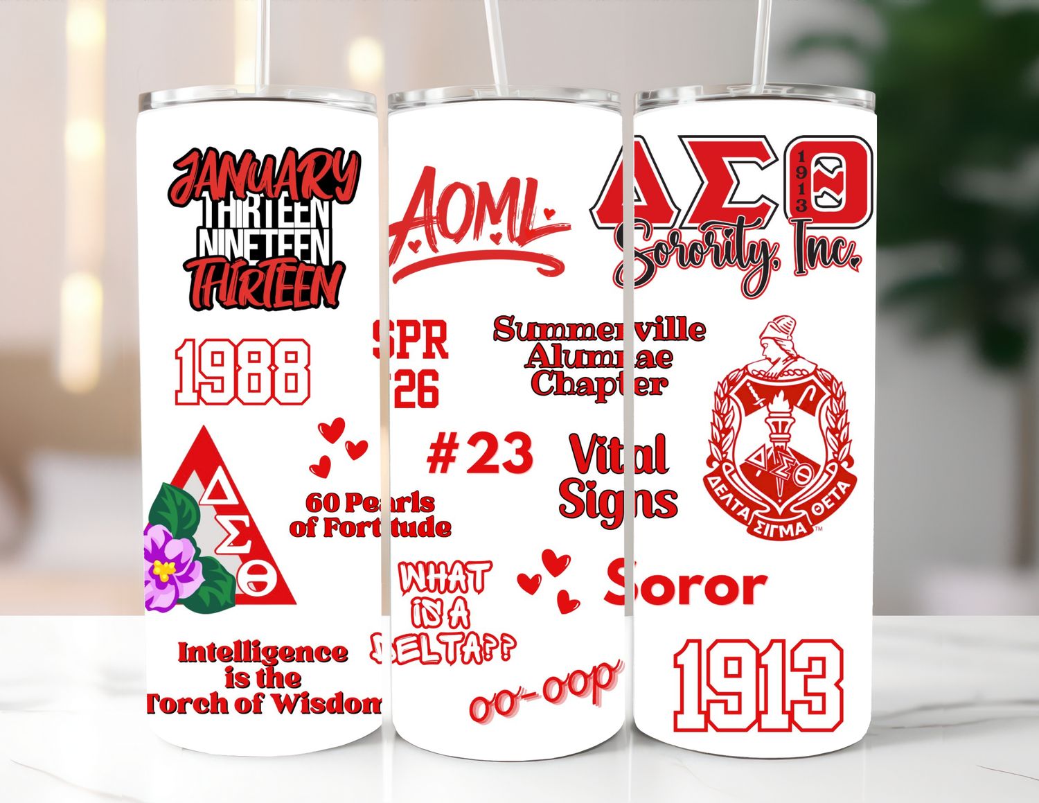 Personalized Greek Tumbler
