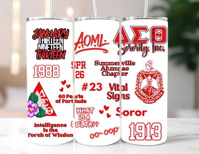 Personalized Greek Tumbler