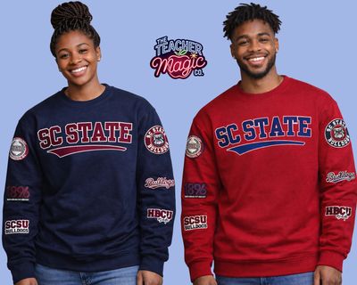 SC State University Premium Patch Sweatshirt