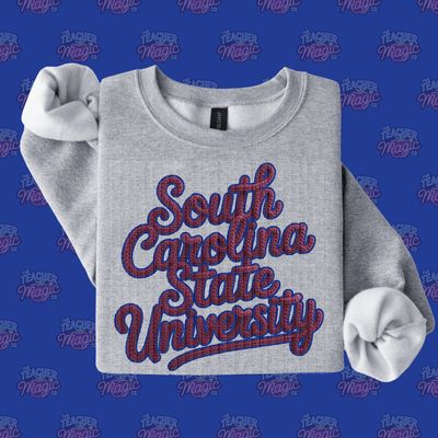 SC State University Faux Knitted Apparel
