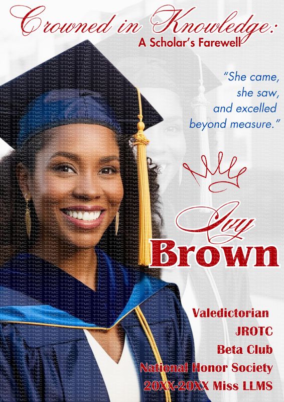 Editable Graduation Magazine Cover