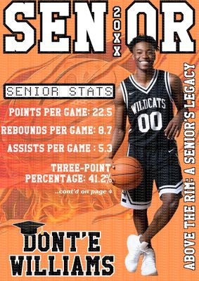 Editable Graduation Magazine Cover