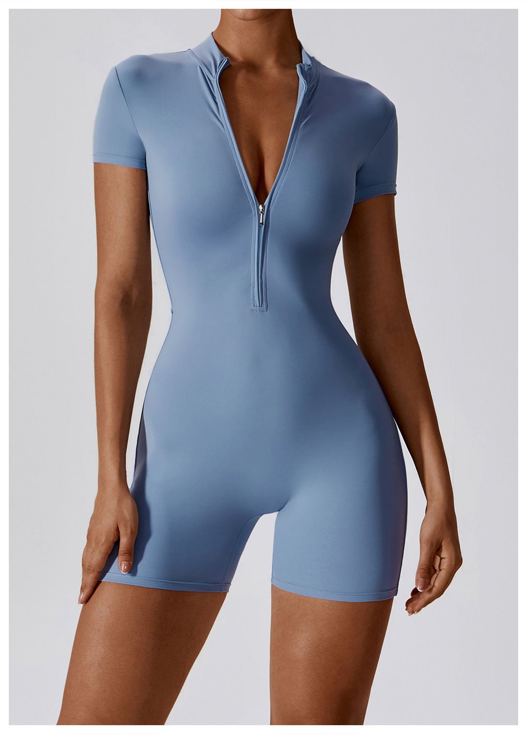Wondr Biker Jumpsuit, Color: Blue, Size: S
