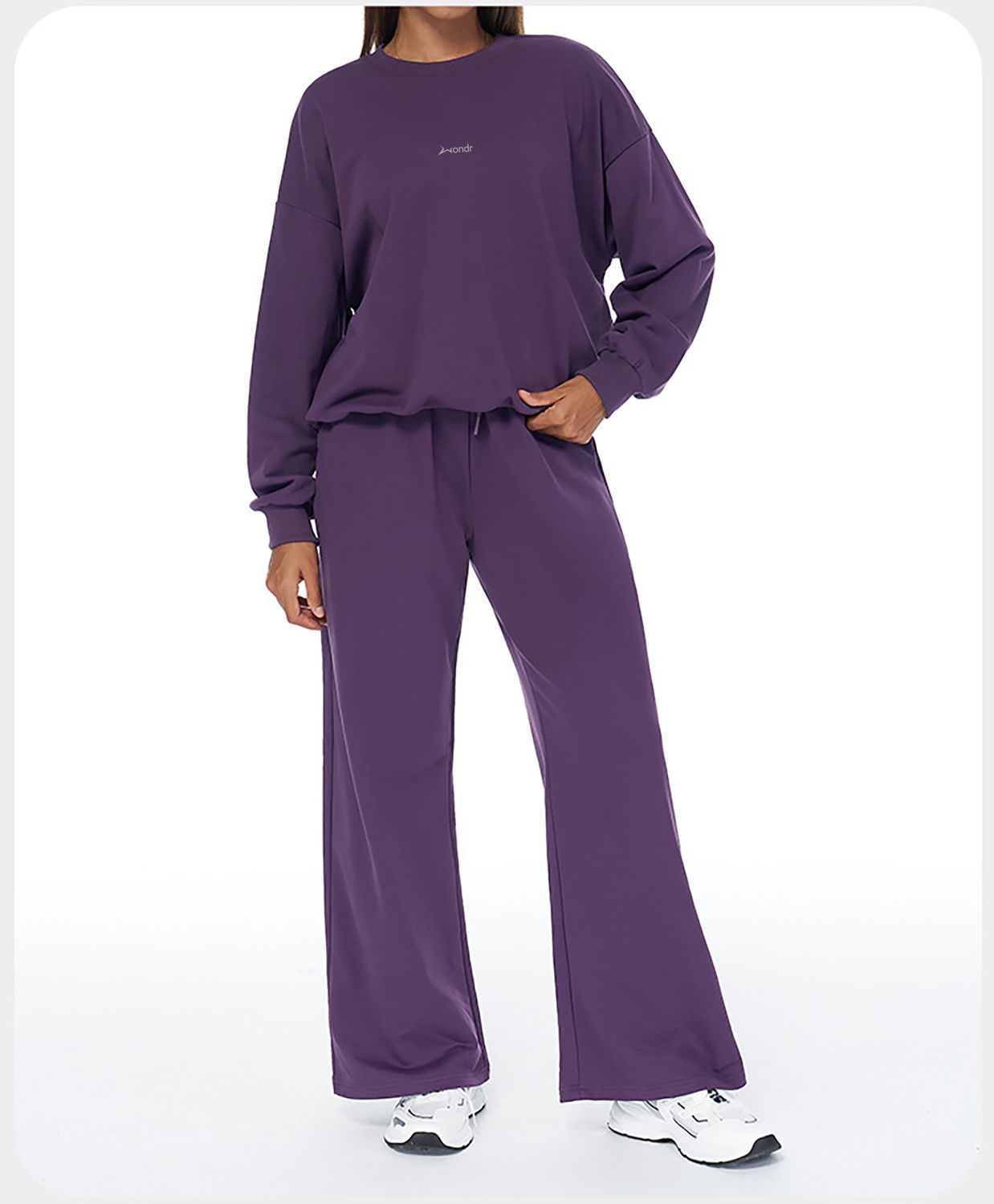 Wondr Purple Fleece Tracksuit