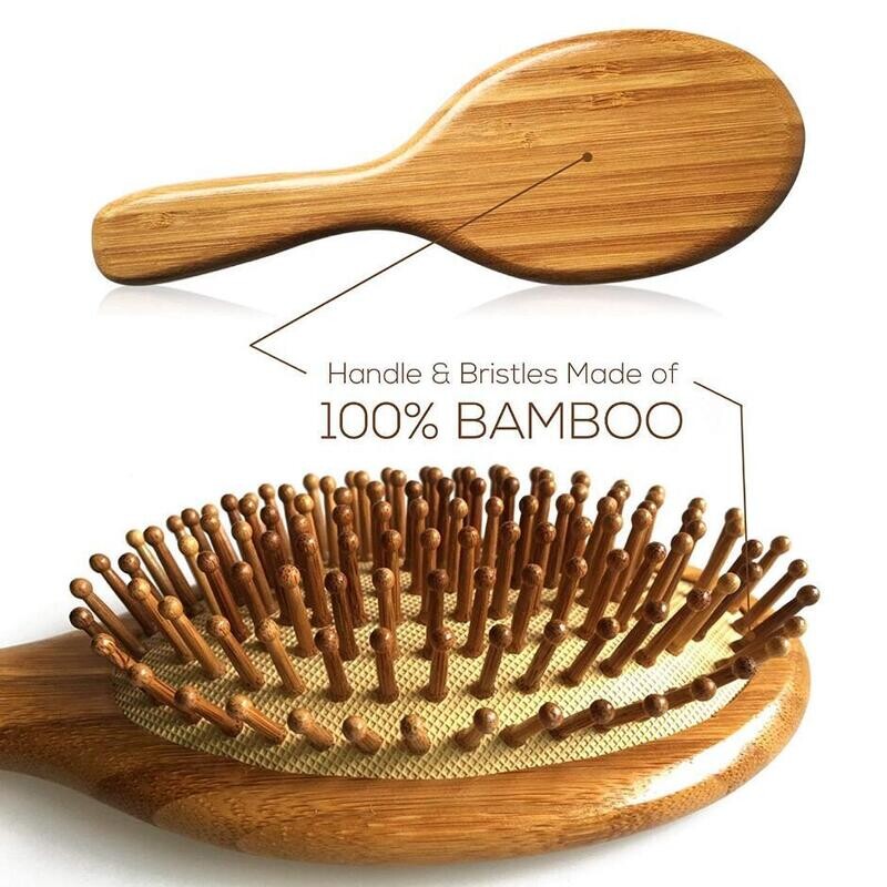 High-Quality 1PC Wood Comb Professional Healthy Paddle Cushion Hair Loss Massage Brush