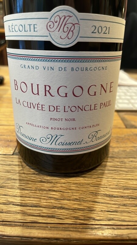 L’oncle Paul Bourgogne Pinot Noir ‘21 (750ml)