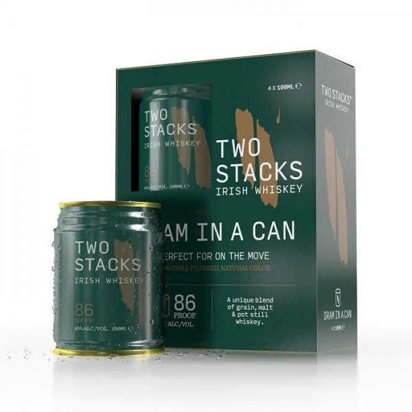 Two Stacks Irish Whiskey &quot;Dram in a can&quot; (100ml)