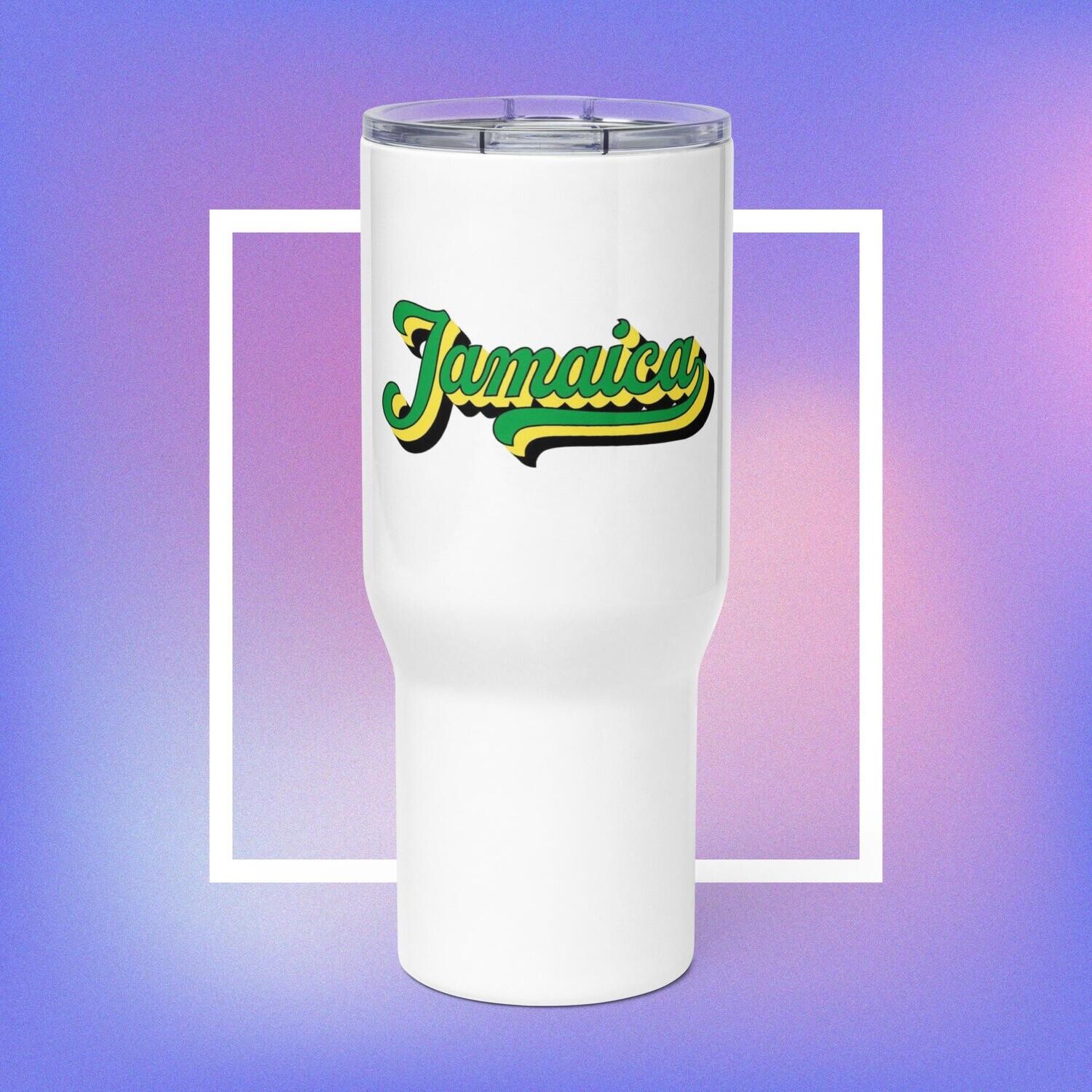 Jamaica Travel mug with a handle