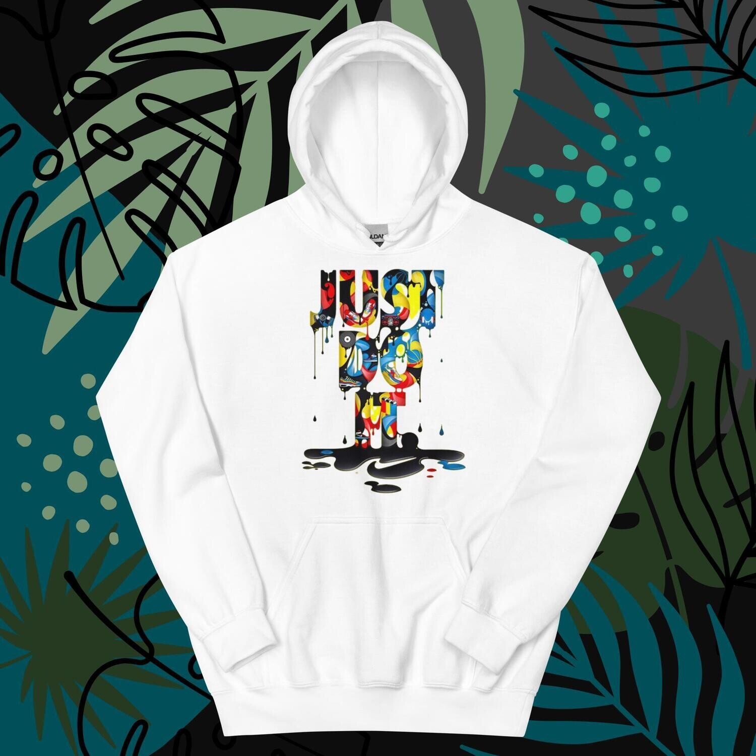 white just do it hoodie