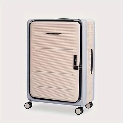 TRAVLR&#39;s Bubule  Collapsible / Foldable  PP Suitcase Hardshell Lightweight 26&quot; Checkin lightweight  luggage  with TSA Lock and Mute Omnidirectional Spinner Wheels. - Khaki