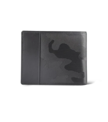 POLICE BerryBlack 100% genuine leather Slim  Leather Wallet