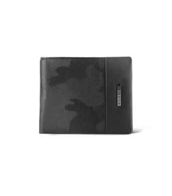 POLICE BerryBlack 100% genuine leather Slim  Leather Wallet