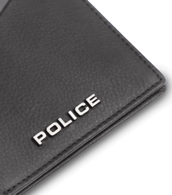 POLICE Boss Bifold 100% Genuine Leather Coin Wallet