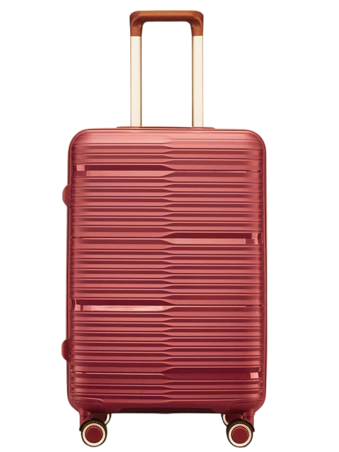 TRAVLR 100% PP break resistant lightweight  expandable 20&quot; carryon  cabin luggage trolley with mute wheels aluminum trolley.