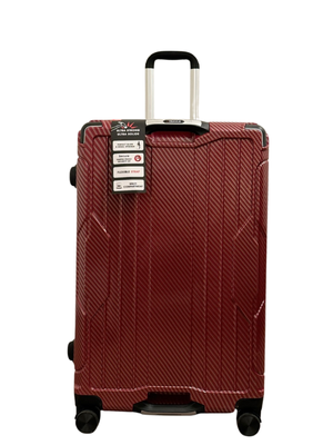 TRAVLR  Textured Print  Medium (25&quot;) Hardside Luggage  Expandable,  Anti-Scratch, Mute Eight Wheels  Wheels and TSA Lock