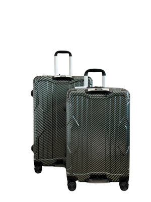 TRAVLR  Textured Print 2 Piece (20&quot;29&quot;) Hardside Luggage Set Expandable,  Anti-Scratch, Mute Eight Wheels  Wheels and TSA Lock