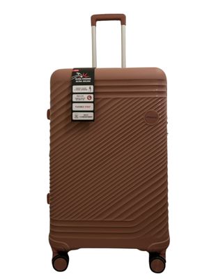 TRAVLR 100% PP break resistant lightweight expandable 28" checkin luggage trolley . TRAVLR 100% PP break resistant lightweight expandable 28" checkin luggage trolley .