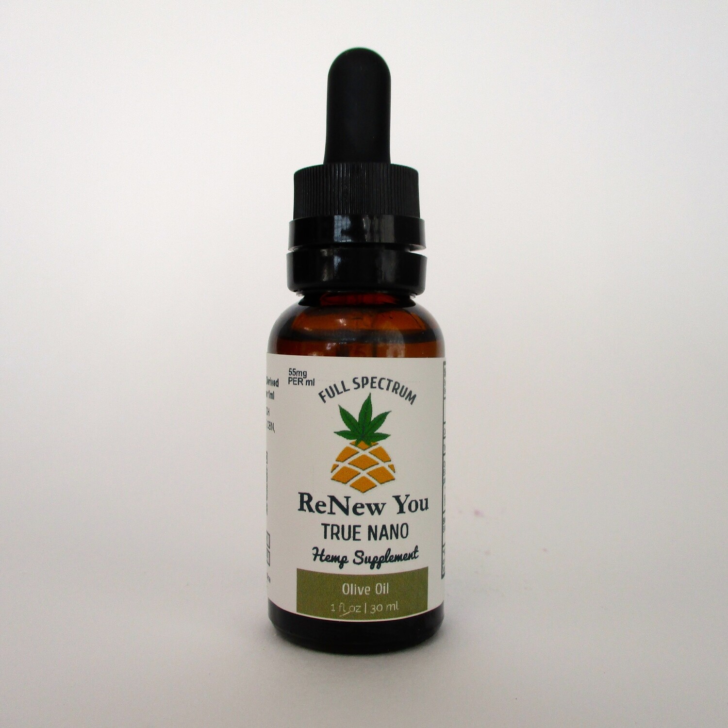 Extra virgin Olive Oil, Full Spectrum Nano-CBD Tincture