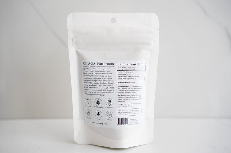 Chaga Mushroom Powder from Plantae + Fungi
