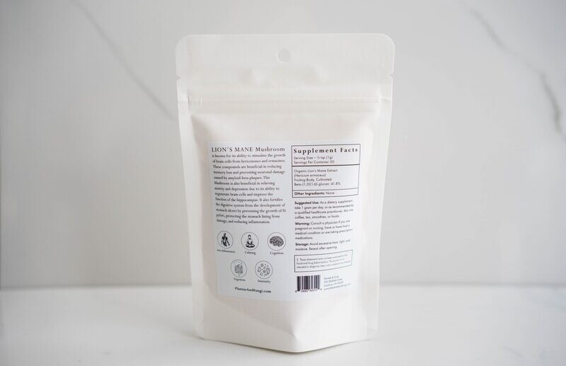 Lion’s Mane Mushroom Powder from Plantae + Fungi