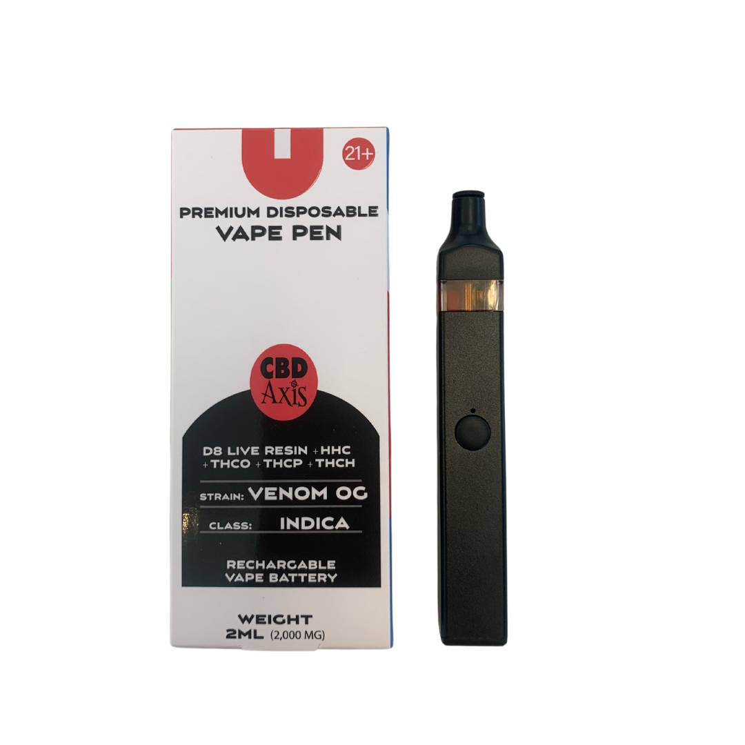 DELTA 8 LIVE RESIN + HHC + THCO + THCP + THCO 2ML (2,000MG) DISPOSABLE PEN