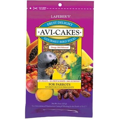 Fruit Delight Avi-Cakes for Parrots 8oz