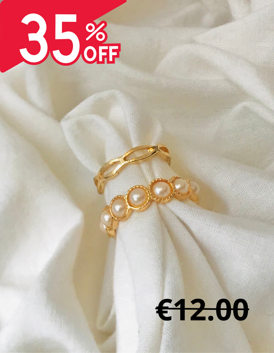 Gold Plated Dubble Rings