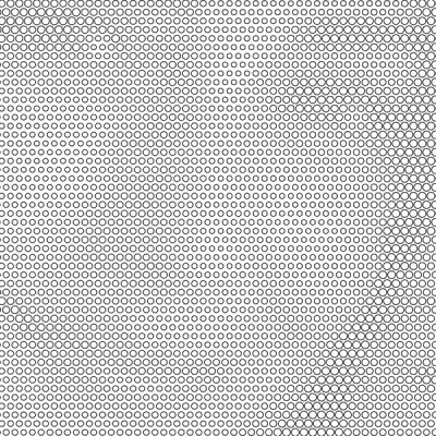 Close-up of empty Creative Edition dots