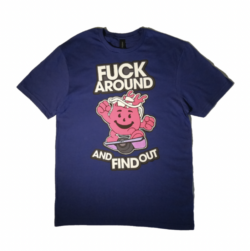 Fuck Around Tee Navy