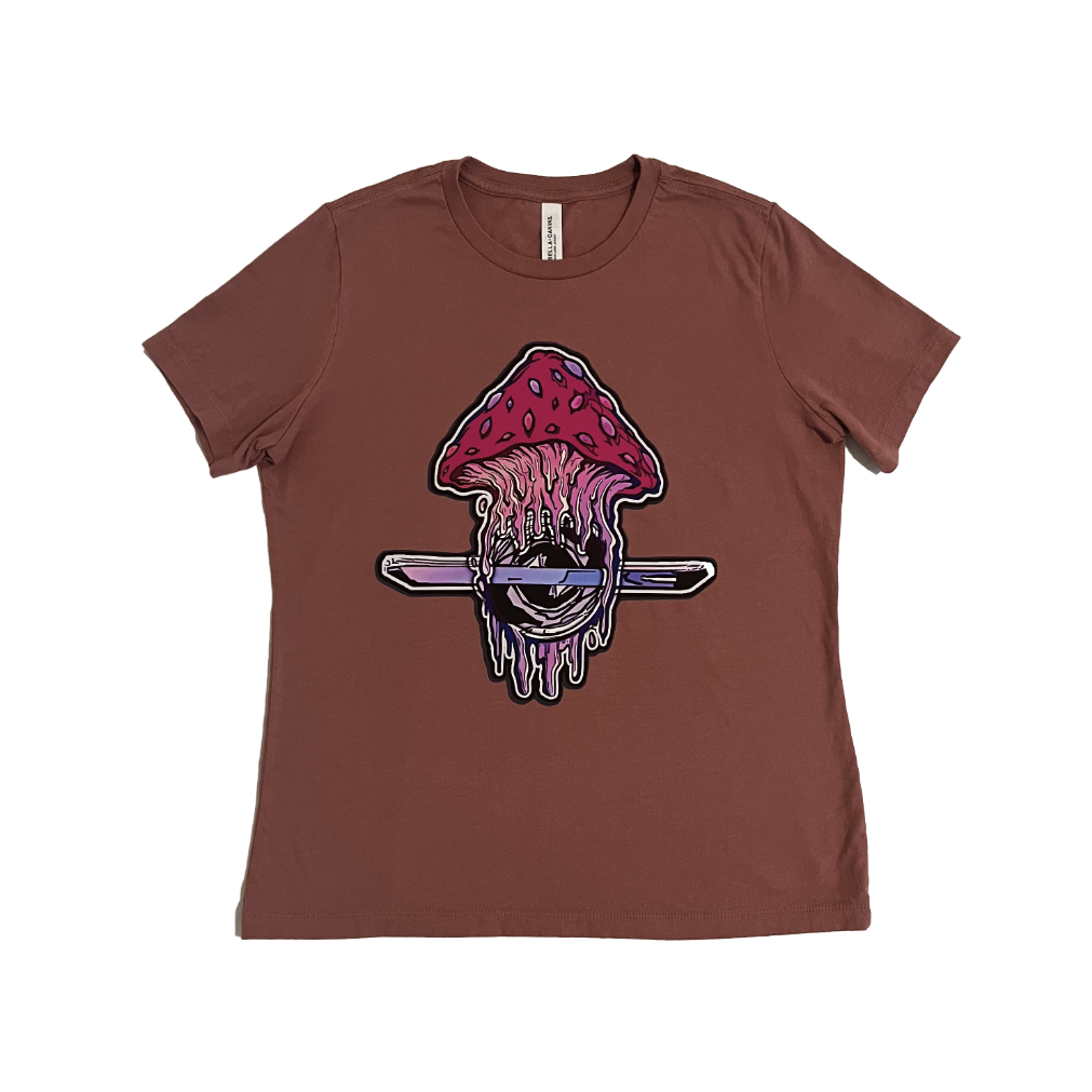 Mushroom in Motion Tee Mauve