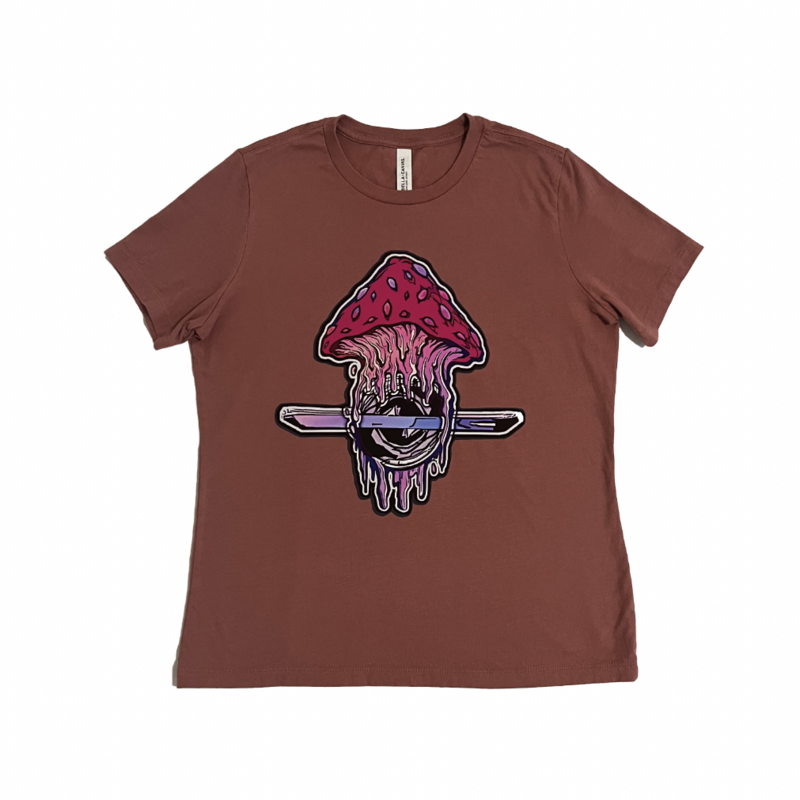 Mushroom in Motion Tee Mauve