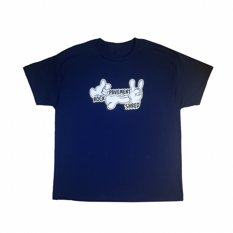 Rock Pavement Shred Tee Navy