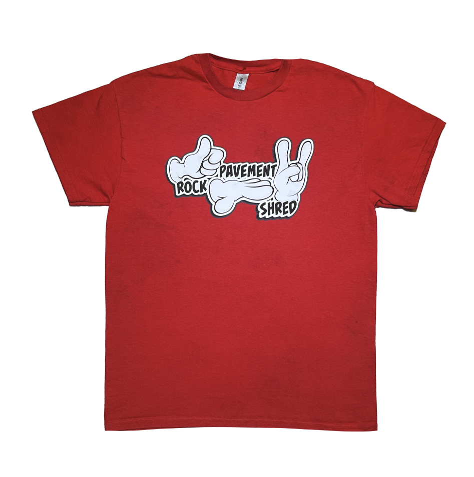 Rock Pavement Shred Tee Red
